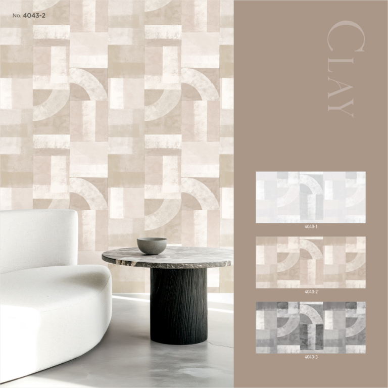 Neutral color wallpaper for minimalist interiors