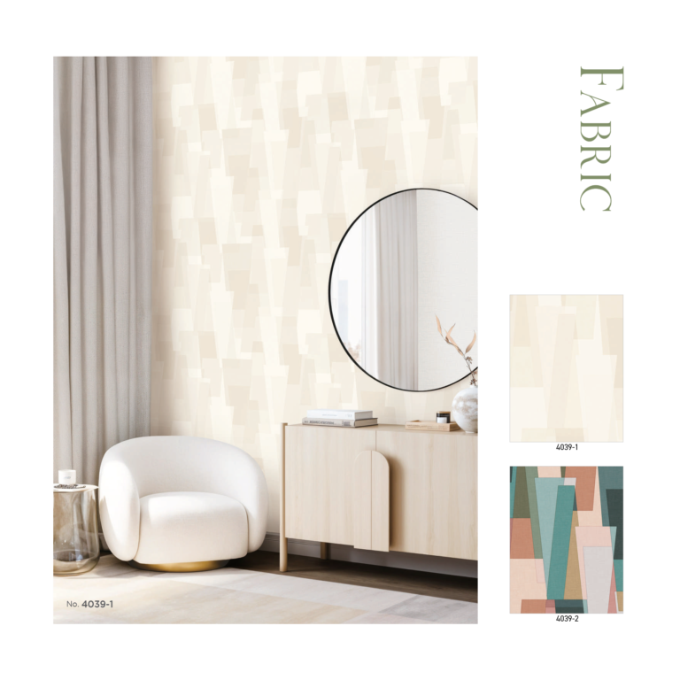 Decorative wallpaper for feature wall styling